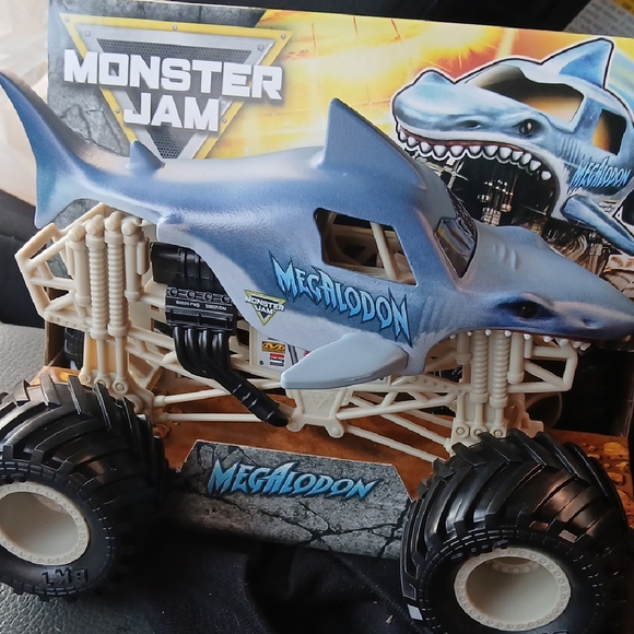 Monster Jam Megalodon Toy Truck - Blue - Picture 1 of 4